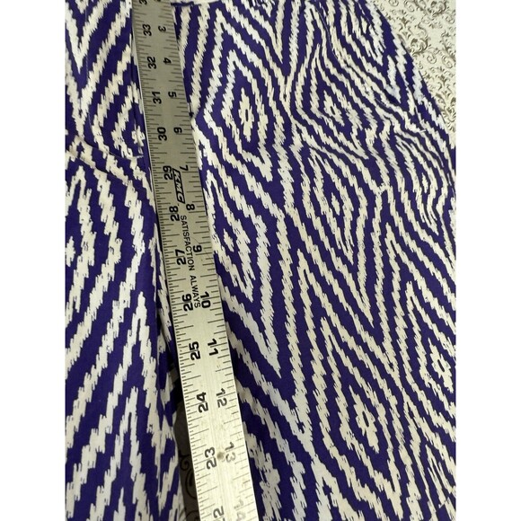 Women's J. McLaughlin Dawson Shorts Purple/White Diamond Print 3% Spandex Size 4 - Picture 6 of 9